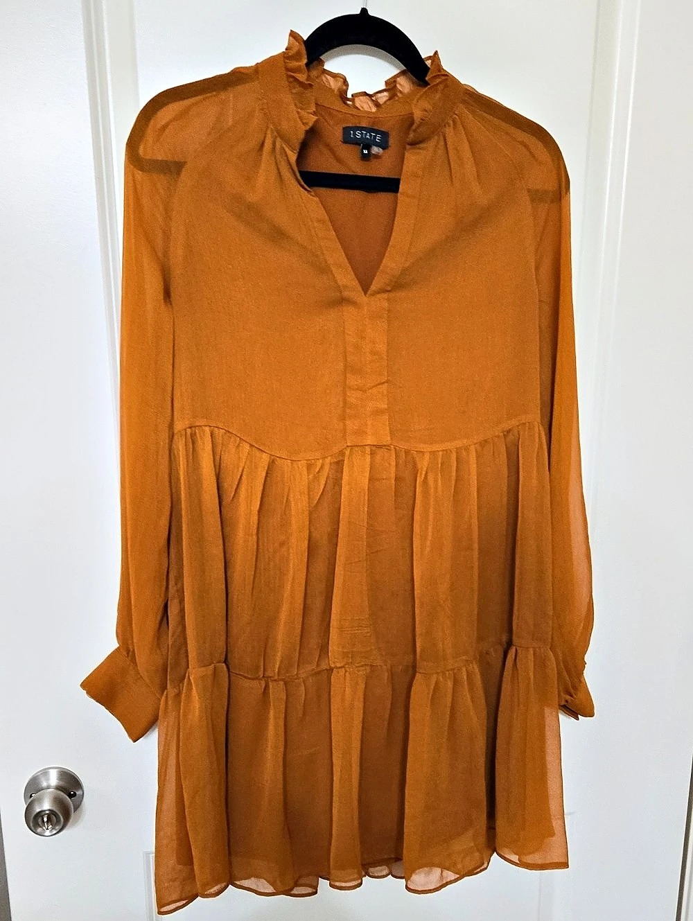 1 State Golden Mini Dress Like New